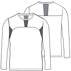 Fashion sewing patterns for MEN T-Shirts Sport tank 6894